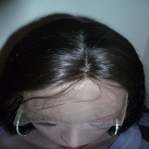 14" Full Lace  Malaysian Virgin Straight- Color #1- Silk Top